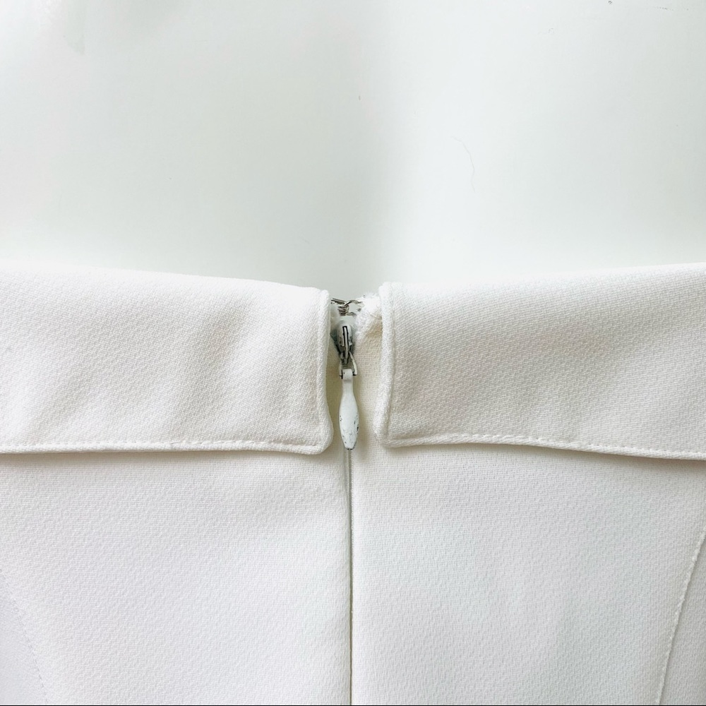 THIERRY MUGLER Iconic Vintage White Bandeau Sheath Dress - Picture 9 of 12